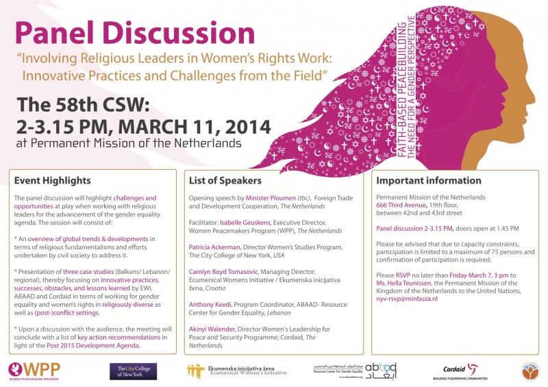 Invitation panel discussion